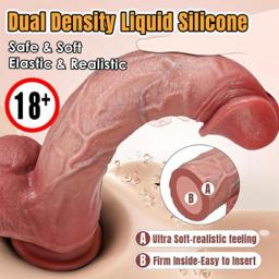 Highly Realistic Dildo Set, Safe Silicone Material, G Spot Stimulator for Couples view 5